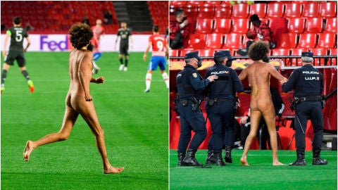 Olmo Garc&iacute;a salta desnudo a Los C&aacute;rmenes durante el Granada-Manchester United