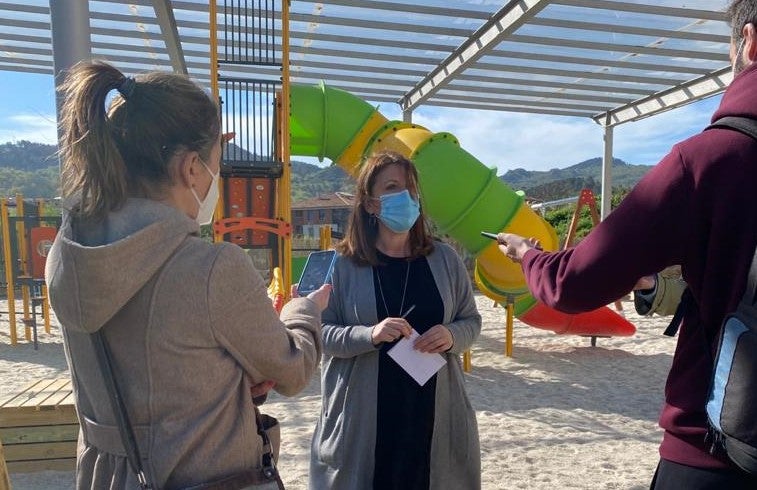 Os traballos de renovación das zonas lúdicas infantís en Allariz seguen o seu curso Os traballos de renovación das zonas lúdicas infantís en Allariz seguen o seu curso