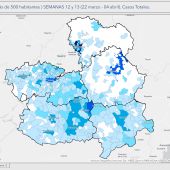 Mapa evolución por municipios datos COVID-19