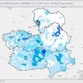 Mapa evolución por municipios datos COVID-19 Mapa evolución por municipios datos COVID-19
