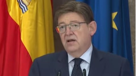 El president, Ximo Puig, en su comparecencia de este jueves