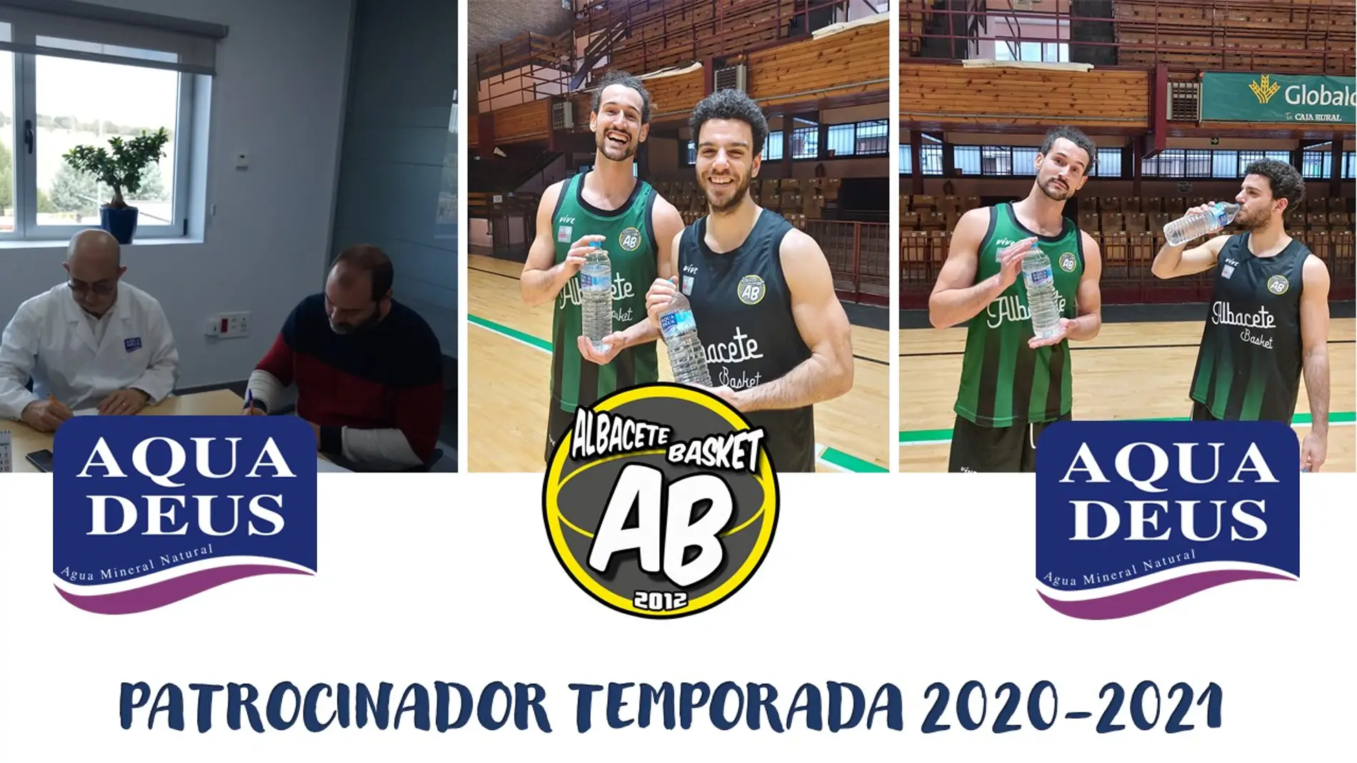 Aquadeus apuesta una vez más por el deporte y renueva su colaboración con el Albacete Basket 