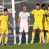 Añón en un partido contra el Cádiz B Añón en un partido contra el Cádiz B