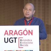 Daniel Alastuey, durante el Congreso de UGT Aragón