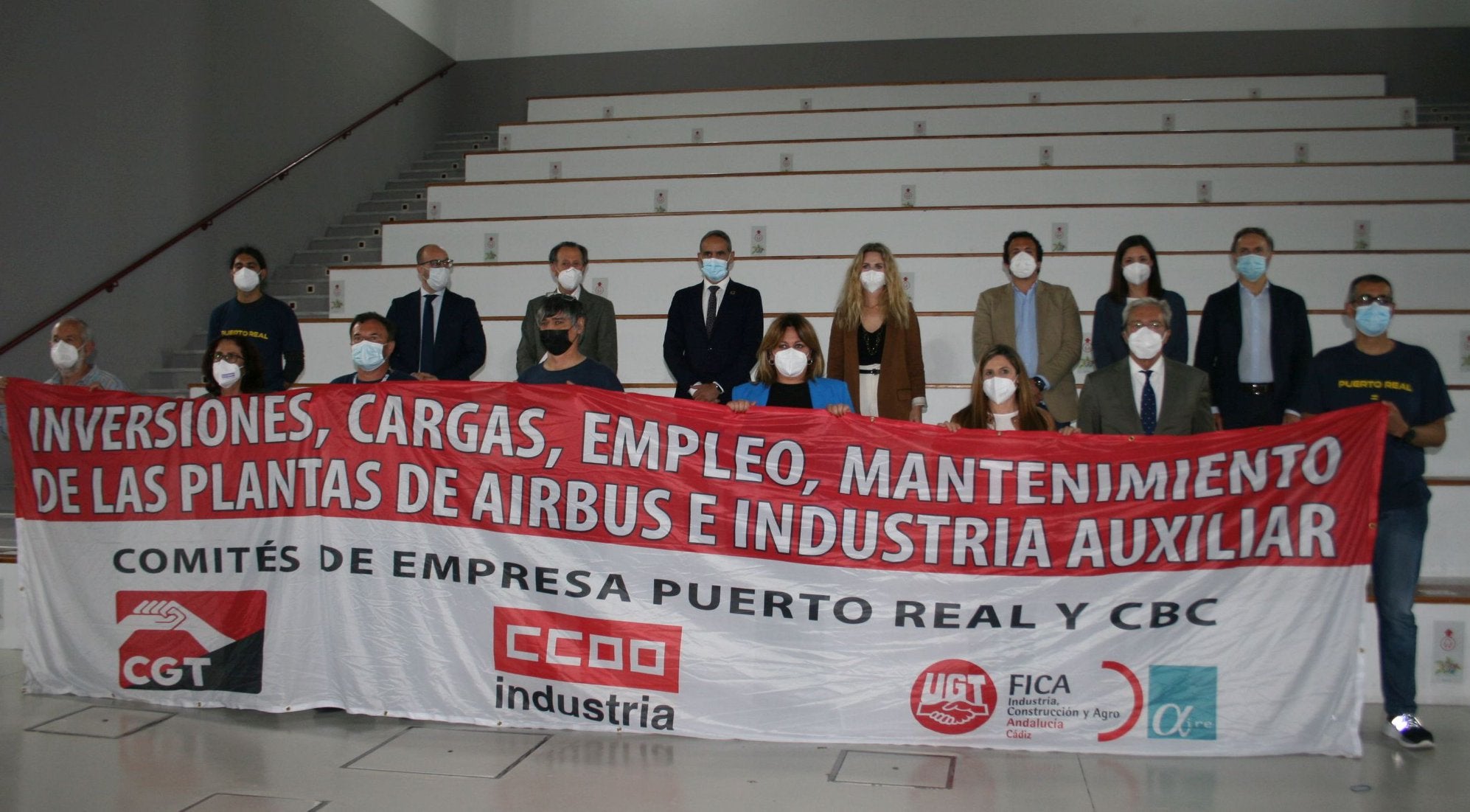 La Bahía de Cádiz se une contra el posible cierre de Airbus Puerto Real La Bahía de Cádiz se une contra el posible cierre de Airbus Puerto Real