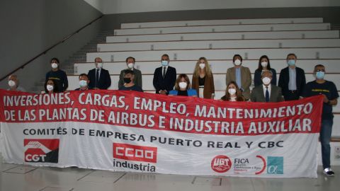 Instantes de la declaraci&oacute;n institucional 