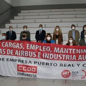 Instantes de la declaración institucional Instantes de la declaración institucional