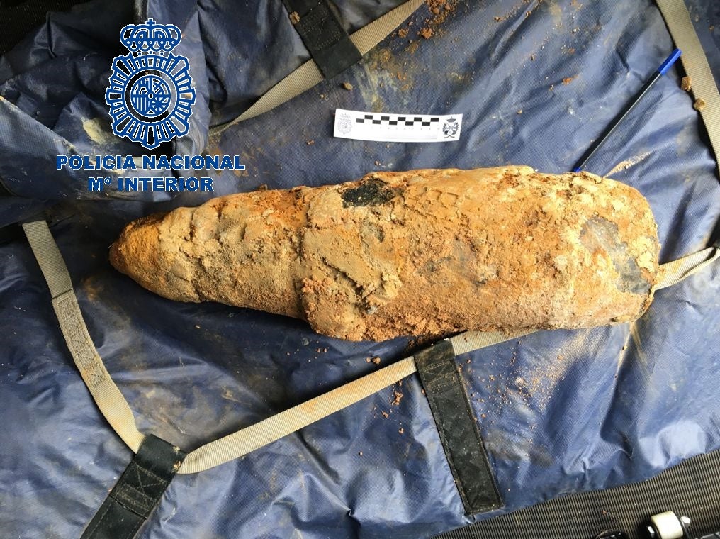 Hallado otro proyectil de la Guerra Civil en Oviedo Hallado otro proyectil de la Guerra Civil en Oviedo