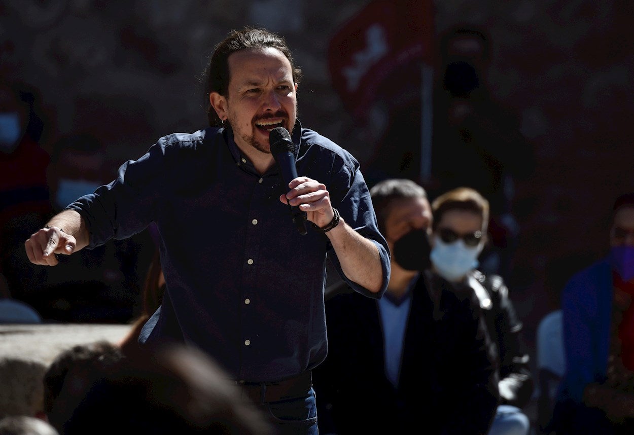 Podemos oculta a Pablo Iglesias de su cartel electoral para las elecciones en Madrid Podemos oculta a Pablo Iglesias de su cartel electoral para las elecciones en Madrid