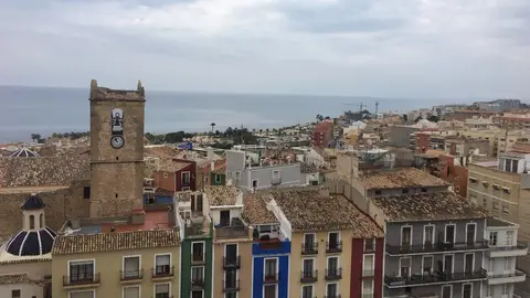 Villajoyosa en una mañana nublada. Villajoyosa