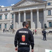 El coordinador de "Tu abandono me puede matar" de Cuenca, Enrique Merás, este martes en Madrid
