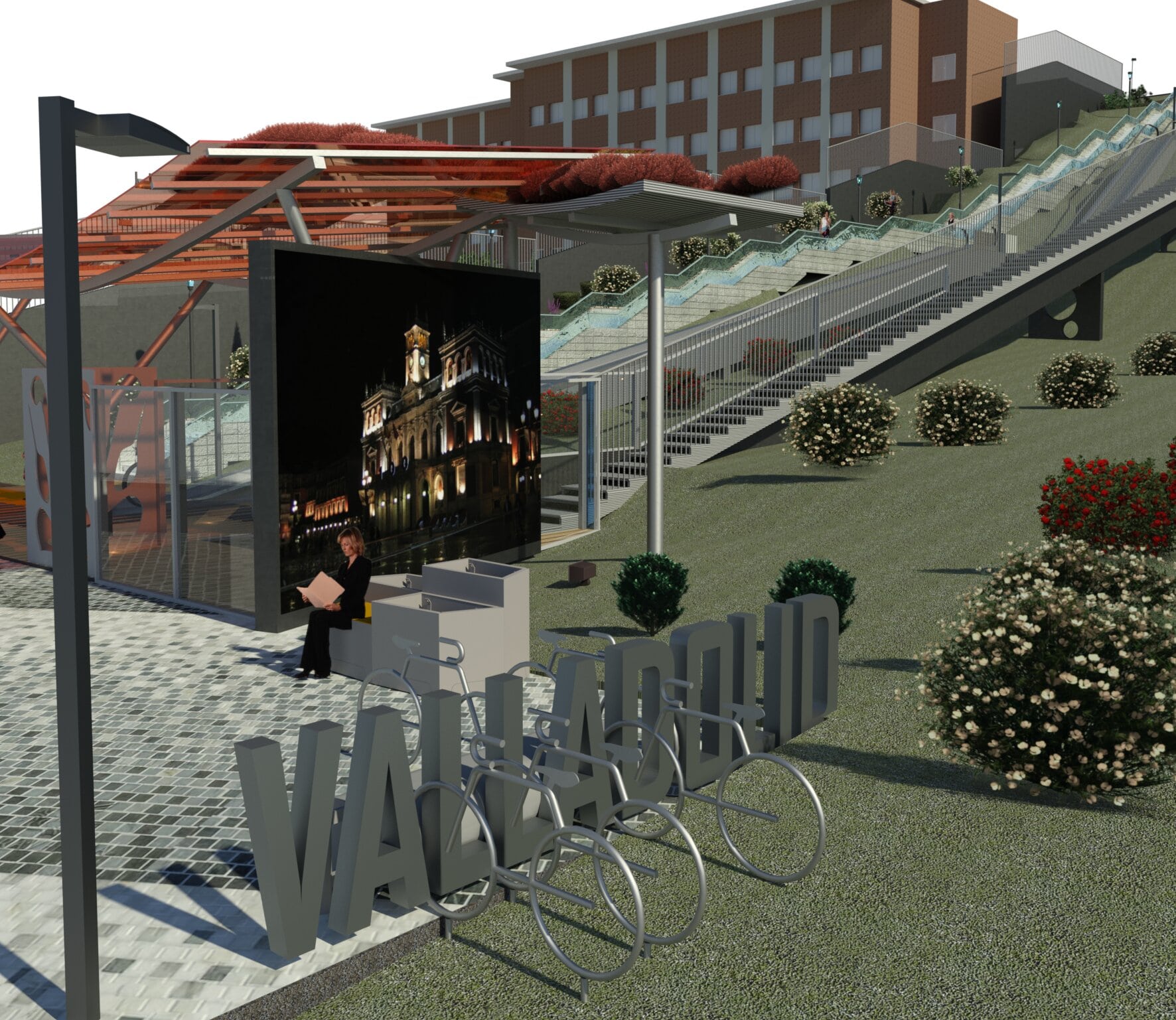 Proyecto estrella para Parquesol: rampas, escaleras mecánicas y ascensor Proyecto estrella para Parquesol: rampas, escaleras mecánicas y ascensor