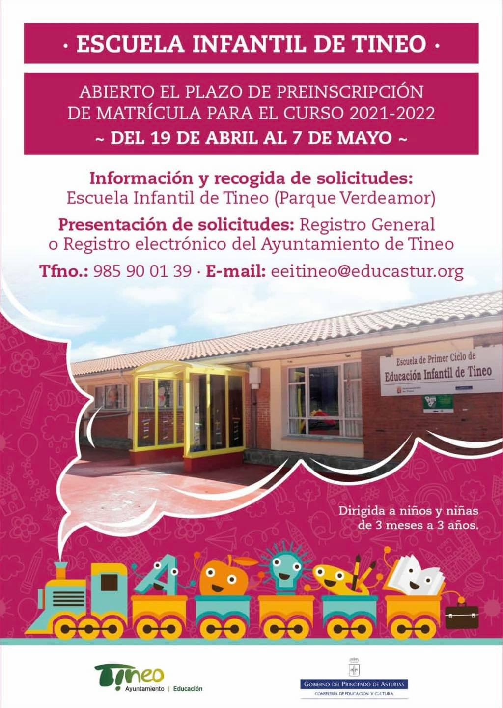 Abierto el plazo de matrícula en la Escuela 0-3 años Abierto el plazo de matrícula en la Escuela 0-3 años