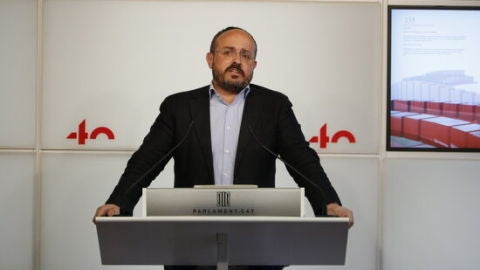 Alejandro Fern&aacute;ndez (PP), en una compareixen&ccedil;a al Parlament.