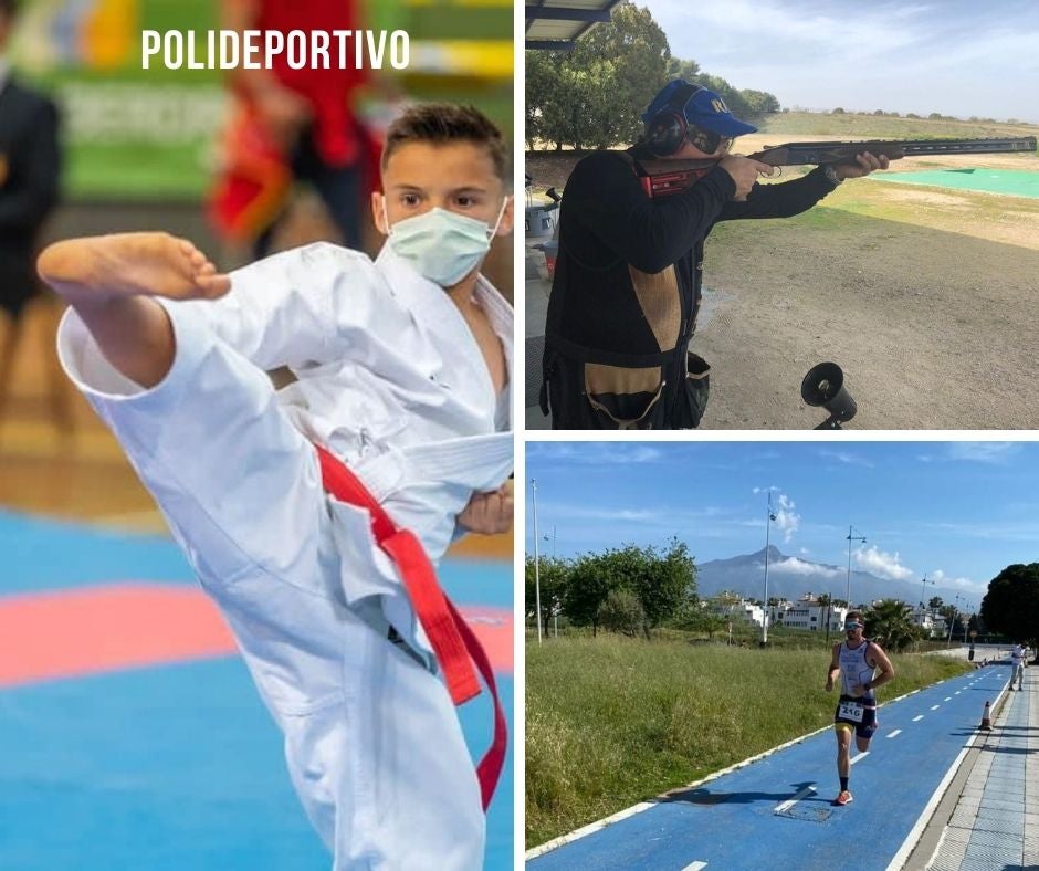 Éxitos en karate, tiro al plato y duatlón Éxitos en karate, tiro al plato y duatlón