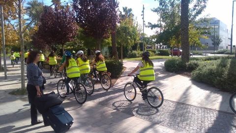 Itinerarios urbanos en Biciescuela