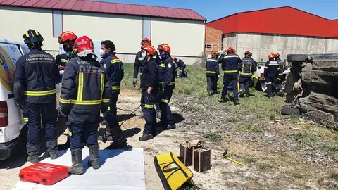 La Diputación de Palencia continúa con su plan formativo para los bomberos de los parques comarcales de la provincia Diputación de Palencia