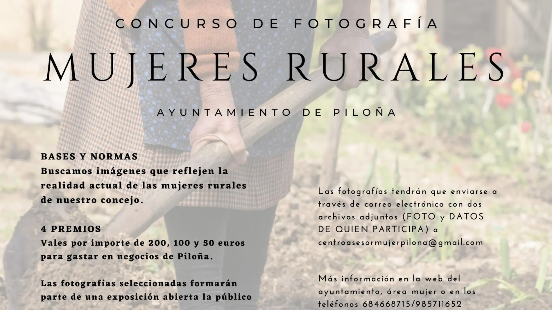 Piloña premiará las mejores imágenes de las mujeres rurales