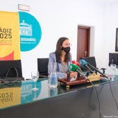 Lola Cazalilla, durante la presentación
