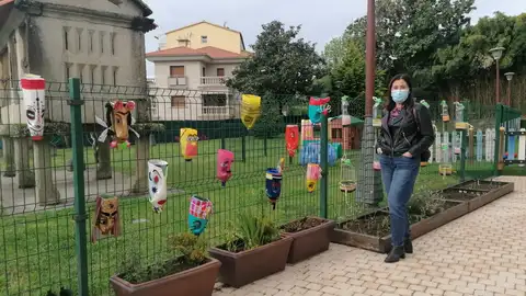 Raquel Rodriguez - concejala cultura Poio Xardins colgantes