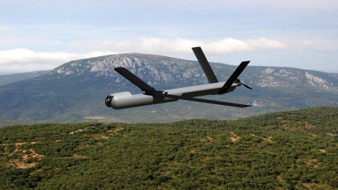 Dron con un sistema de IA dise&ntilde;ado por Escribano que permite el desarrollo de misiones aut&oacute;nomas. 