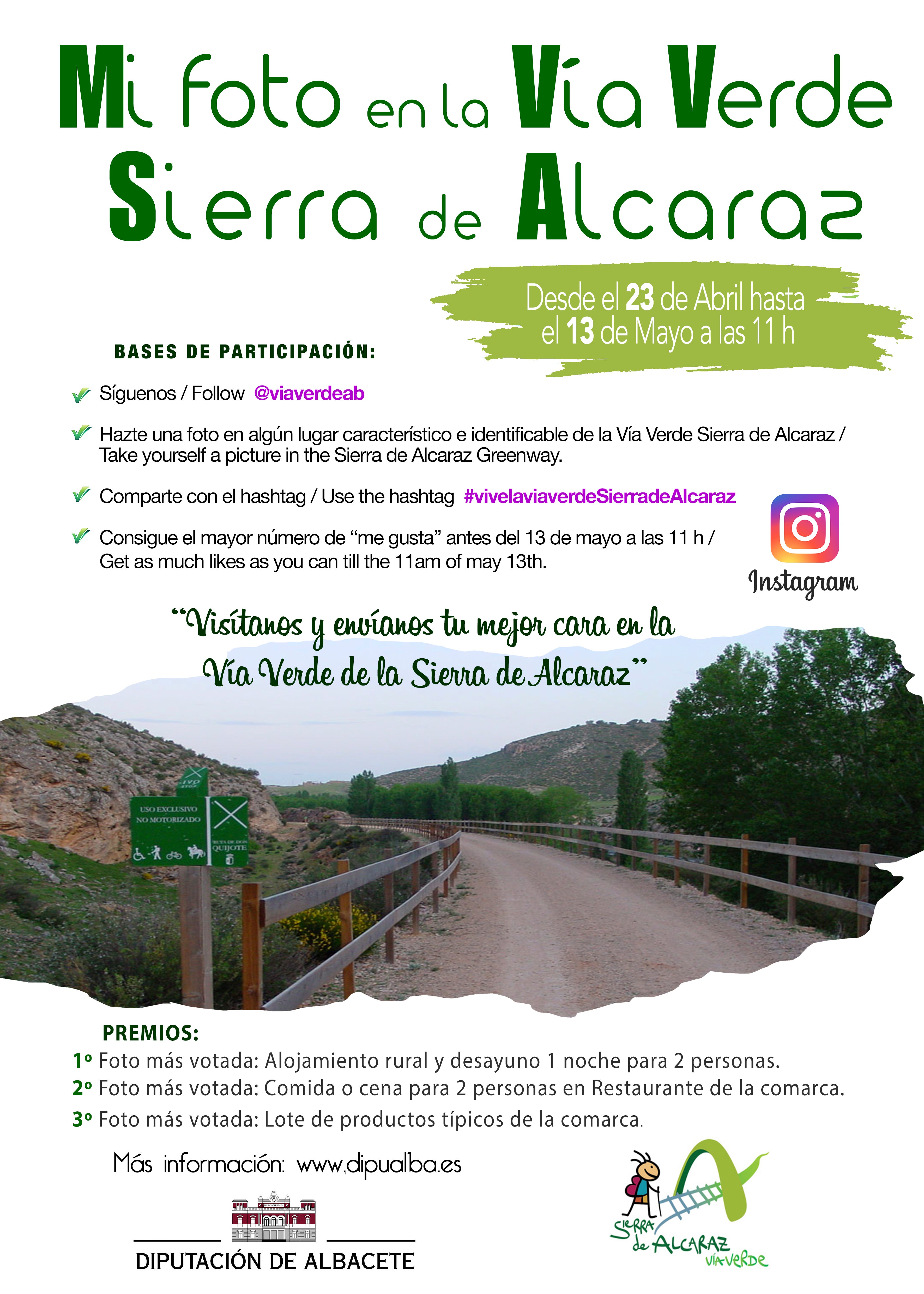 La Vía Verde 'Sierra de Alcaraz' como protagonista en el nuevo concurso fotográfico de la Diputación de Albacete La Vía Verde 'Sierra de Alcaraz' como protagonista en el nuevo concurso fotográfico de la Diputación de Albacete