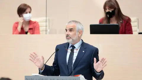 Carlos Carrizosa (C’s), en una intervenció al darrer ple d’investidura al Parlament. Carlos Carrizosa (C’s), en una intervenció al darrer ple d’investidura al Parlament.