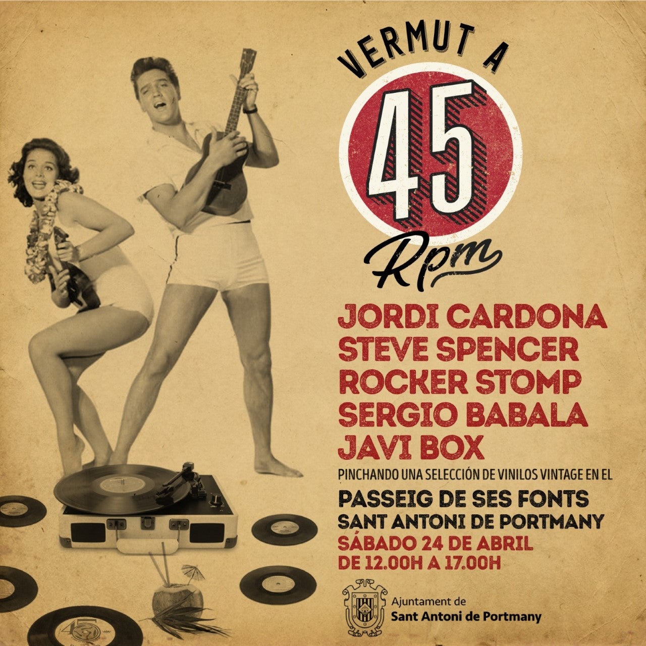 Sant Antoni estrena su primer ‘Vermut a 45 rpm’ Sant Antoni estrena su primer ‘Vermut a 45 rpm’
