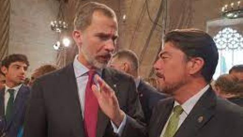 Felipe VI y Luis Barcala en su último encuentro