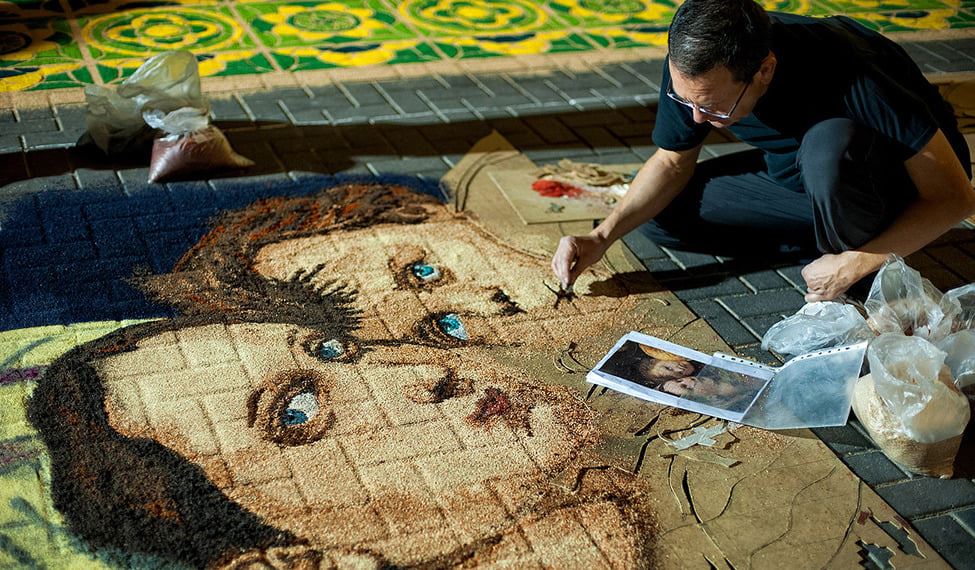 Las alfombras de serrín de Elche de la Sierra llegarán a la UNESCO en 2024 Las alfombras de serrín de Elche de la Sierra llegarán a la UNESCO en 2024