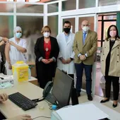 Olmedo ha visitado el punto de vacunación habilitado en el hospital “La Mancha Centro” de Alcázar de San Juan Olmedo ha visitado el punto de vacunación habilitado en el hospital “La Mancha Centro” de Alcázar de San Juan