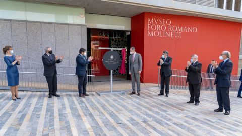 El Rey Felipe VI inaugurando el Museo Foro Romano El Rey Felipe VI inaugurando el Museo Foro Romano