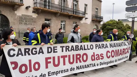 Concentración de trabajadores de Navantia Concentración de trabajadores de Navantia