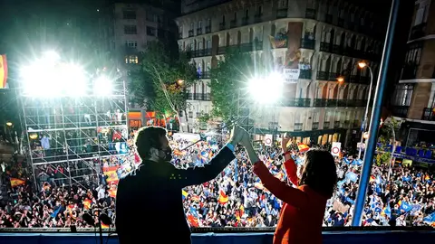 Celebración en Génova tras los resultados de la elecciones autonómicas de Madrid Celebración en Génova tras los resultados de la elecciones autonómicas de Madrid