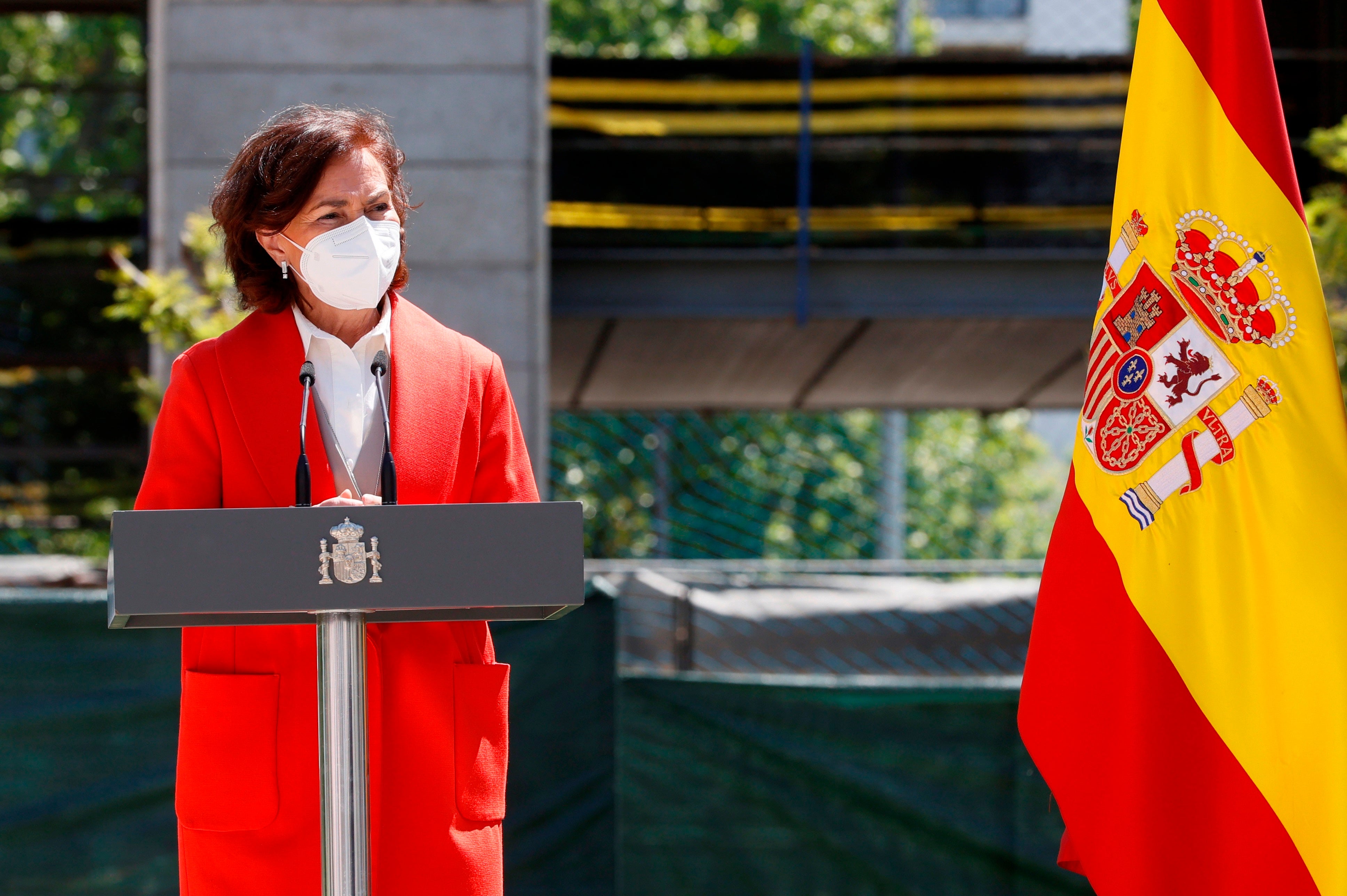 Carmen Calvo, sobre el resultado electoral en Madrid: "Para un socialista es difícil ir a hablar de cañas, ex y berberechos" Carmen Calvo, sobre el resultado electoral en Madrid: "Para un socialista es difícil ir a hablar de cañas, ex y berberechos"