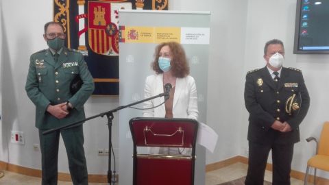 Valle, Herreros y Camacho durante la rueda de prensa