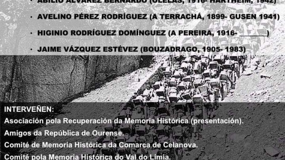 Homenaxe a 4 ourens&aacute;ns deportados a Mauthausen
