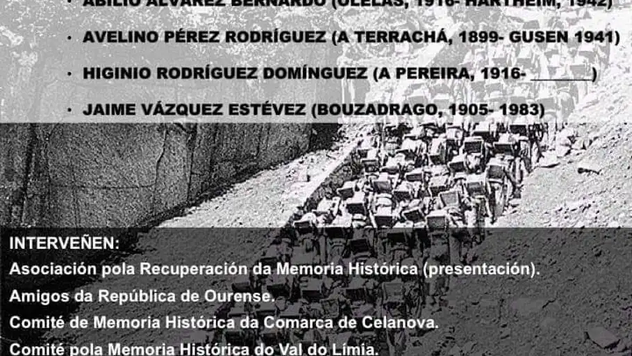 Homenaxe a 4 ourensáns deportados a Mauthausen Homenaxe a 4 ourensáns deportados a Mauthausen
