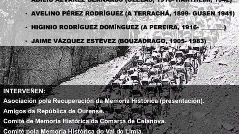 Homenaxe a 4 ourens&aacute;ns deportados a Mauthausen