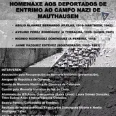 Homenaxe a 4 ourensáns deportados a Mauthausen Homenaxe a 4 ourensáns deportados a Mauthausen