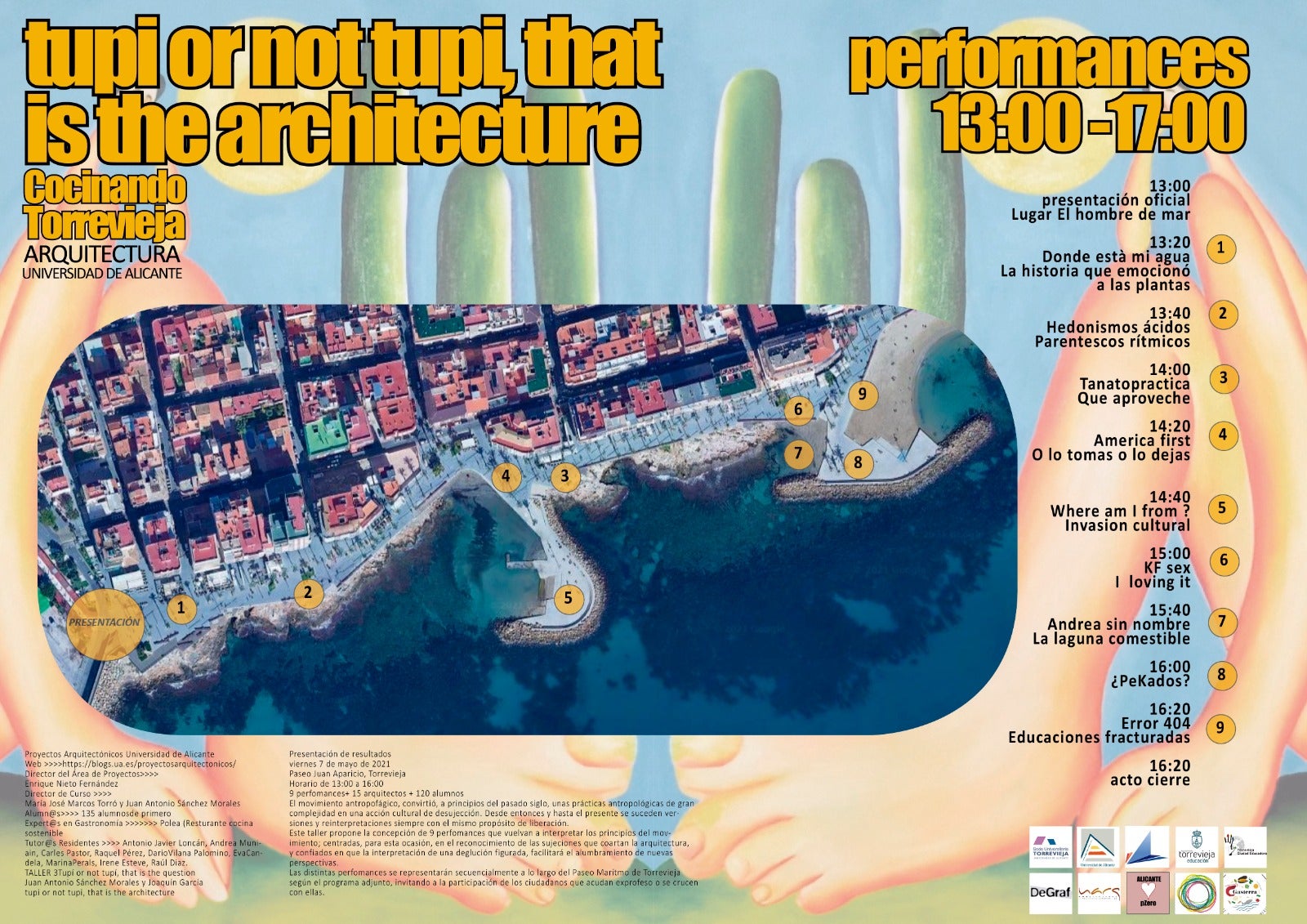 Las diferentes perfomances se representarán secuencialmente a lo largo del paseo, invitando a la participación de los ciudadanos que acudan exprofeso o se crucen con ellas Las diferentes perfomances se representarán secuencialmente a lo largo del paseo, invitando a la participación de los ciudadanos que acudan exprofeso o se crucen con ellas
