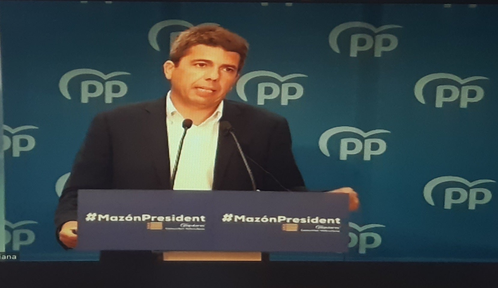 Carlos Mazón niega ser el "favorito" de Génova para liderar el PP de la Comunitat Carlos Mazón niega ser el "favorito" de Génova para liderar el PP de la Comunitat