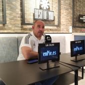Abraham García en sala de prensa