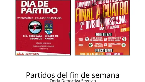 Partidos fin de semana Segovia