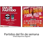 Partidos fin de semana Partidos fin de semana