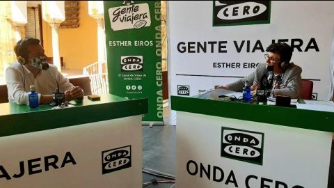 Jos&eacute; Mar&iacute;a Bellido, alcalde de C&oacute;rdoba, con Esther Eiros en Gente Viajera