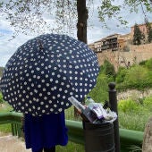 Jornada lluviosa en la ciudad de Cuenca este domingo, el primer día tras el fin del estado de alarma