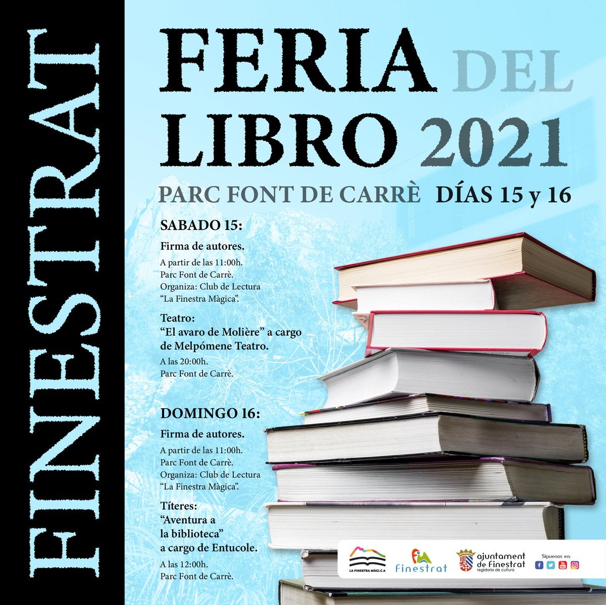 Finestrat celebra la Feria del libro este fin de semana Finestrat celebra la Feria del libro este fin de semana