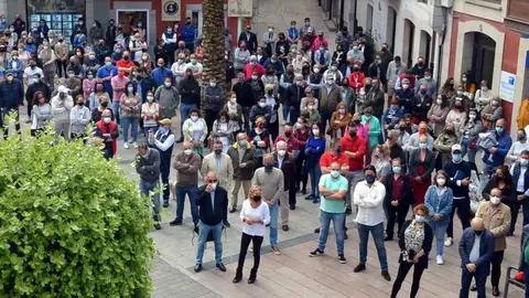 Concentración de protesta en Llanes Concentración de protesta en Llanes