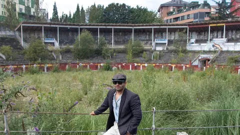J.K. Álvarez, en la plaza de toros de Oviedo. J.K. Álvarez, en la plaza de toros de Oviedo.